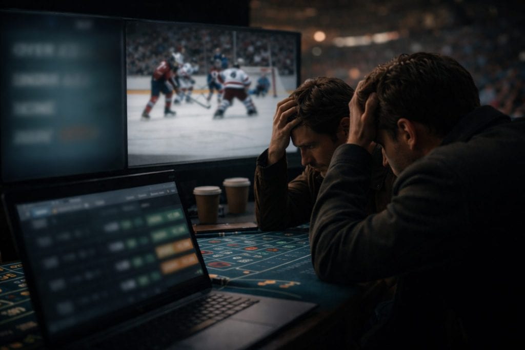 Por qué el hockey castiga el live betting impulsivo